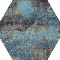 Alchemy Blue Natural Hexagon Hex 25X30