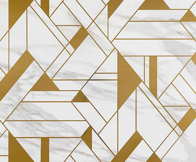 Borghini Gold Geometry Glossy 45X120