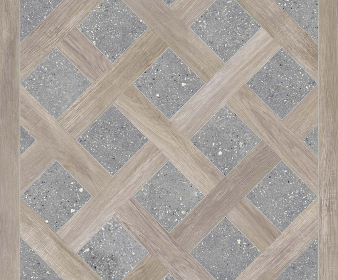 Intarsio Grey Natural 100X100