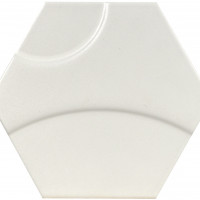 Intuition White Wave Hexagon Hex 25X30