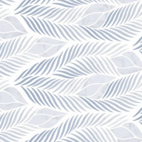 Leaves Blue Glossy 30X100