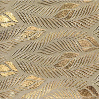 Leaves Gold Glossy 30X100
