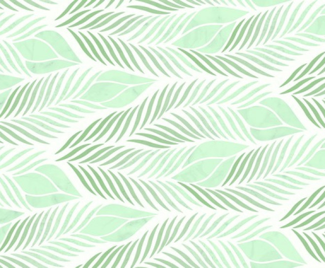 Leaves Green Glossy 30X100