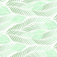 Leaves Green Glossy 30X100