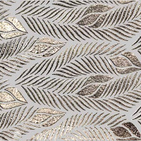 Leaves Silver Glossy 30X100