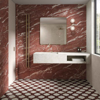 Marble Cardinale Rosso Decor 50X100