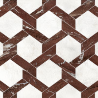 Marble Cardinale Rosso Decor 50X100
