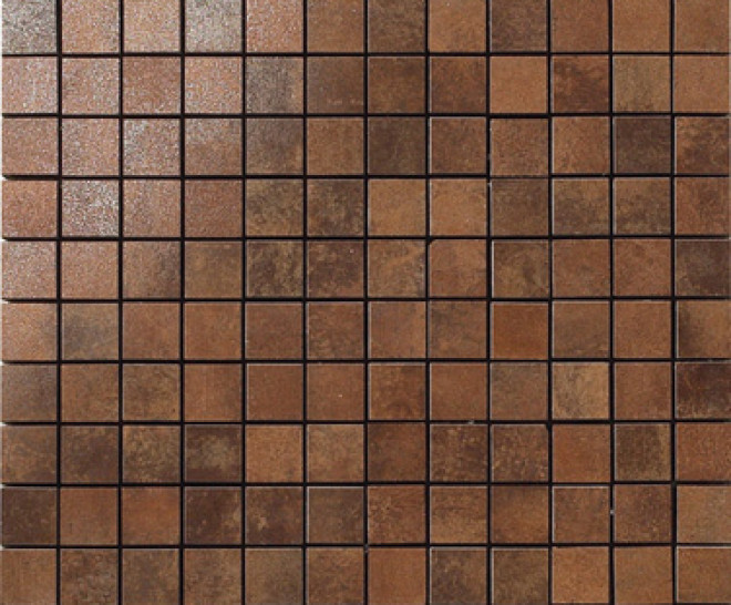 Metal Copper Lappato Mosaico 2,5X2,5 Mos 30X30