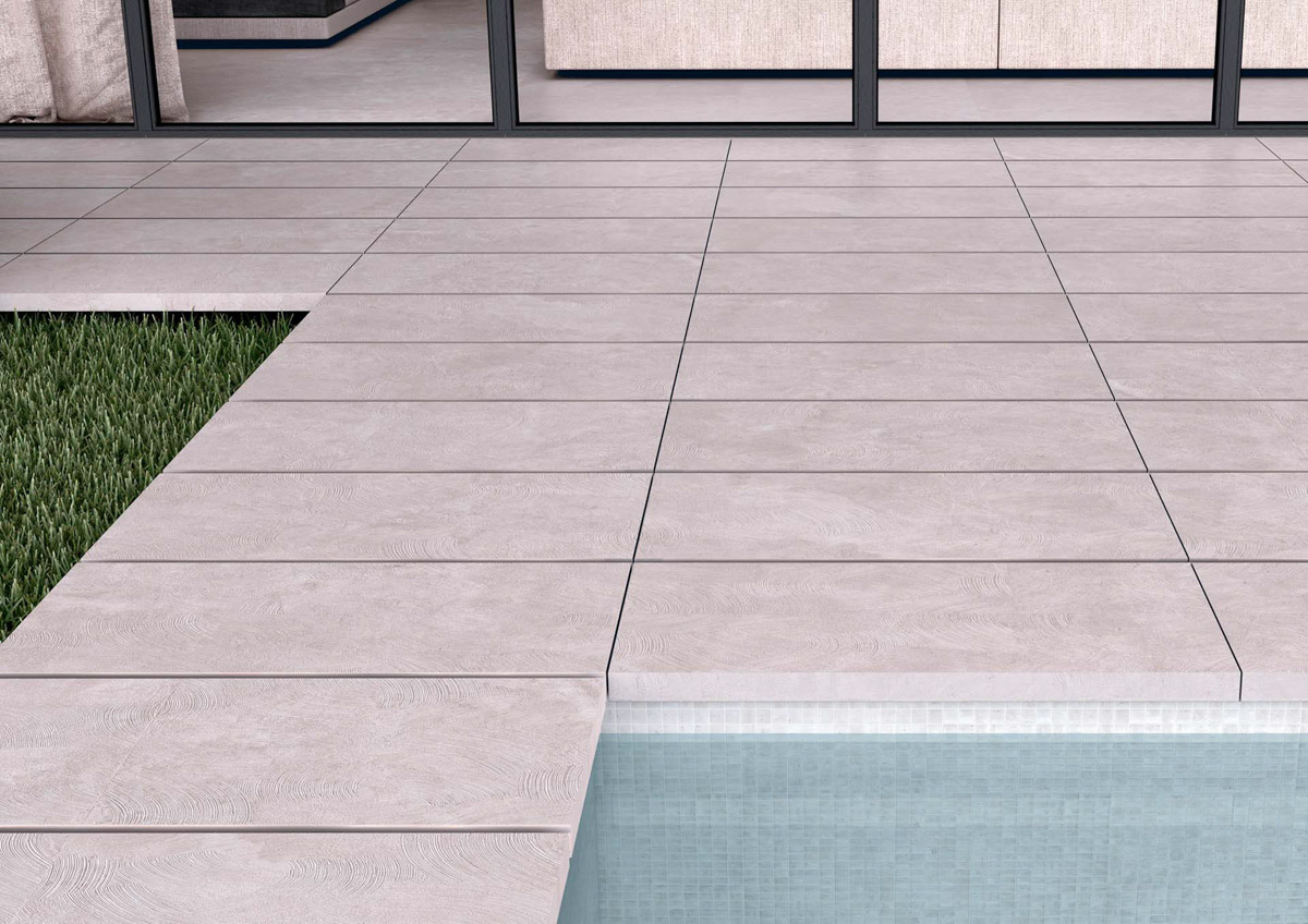 concrete type swimming pool floor of a house