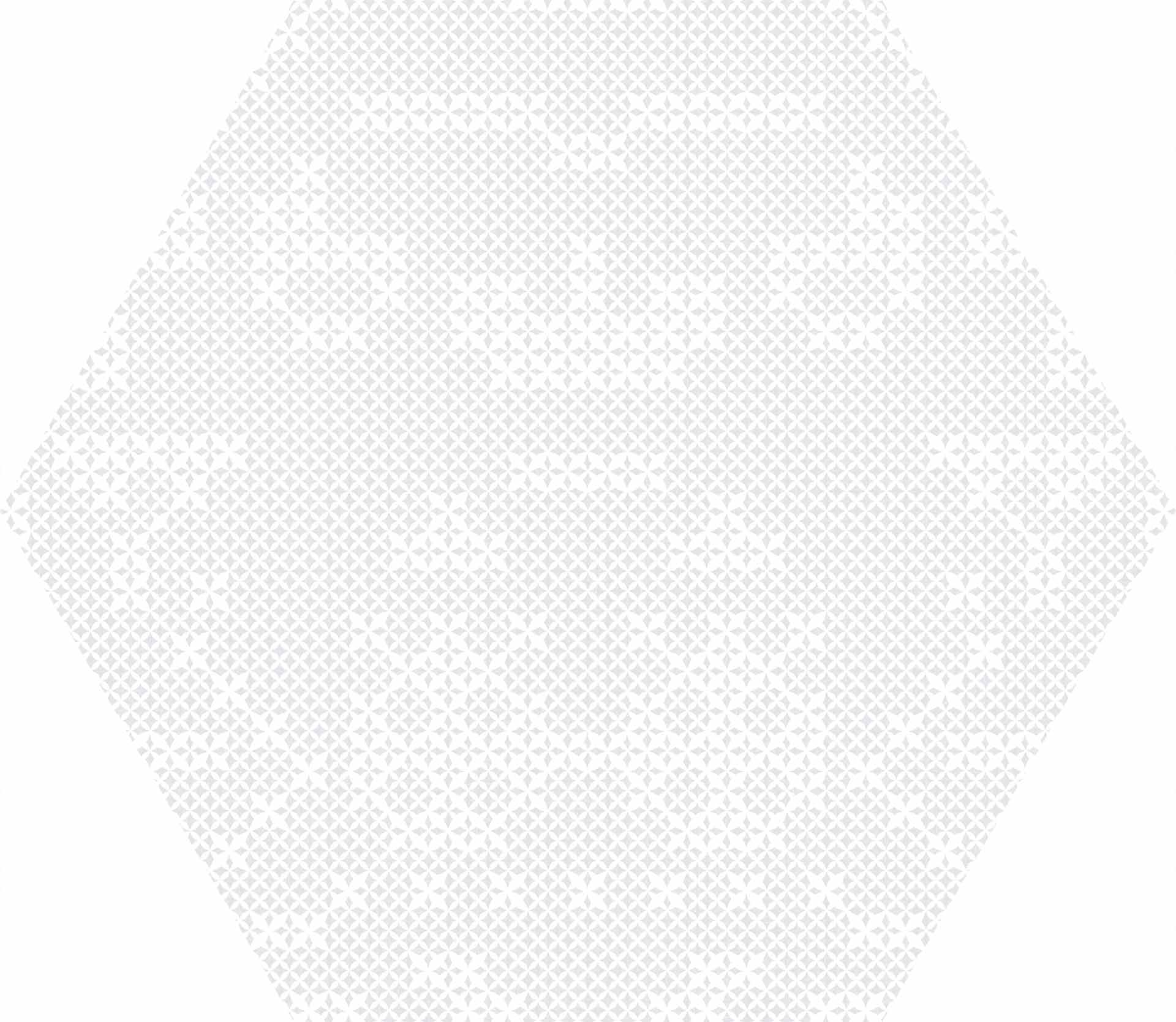 Punto Croce White Nat Hexagon Hex 25X30