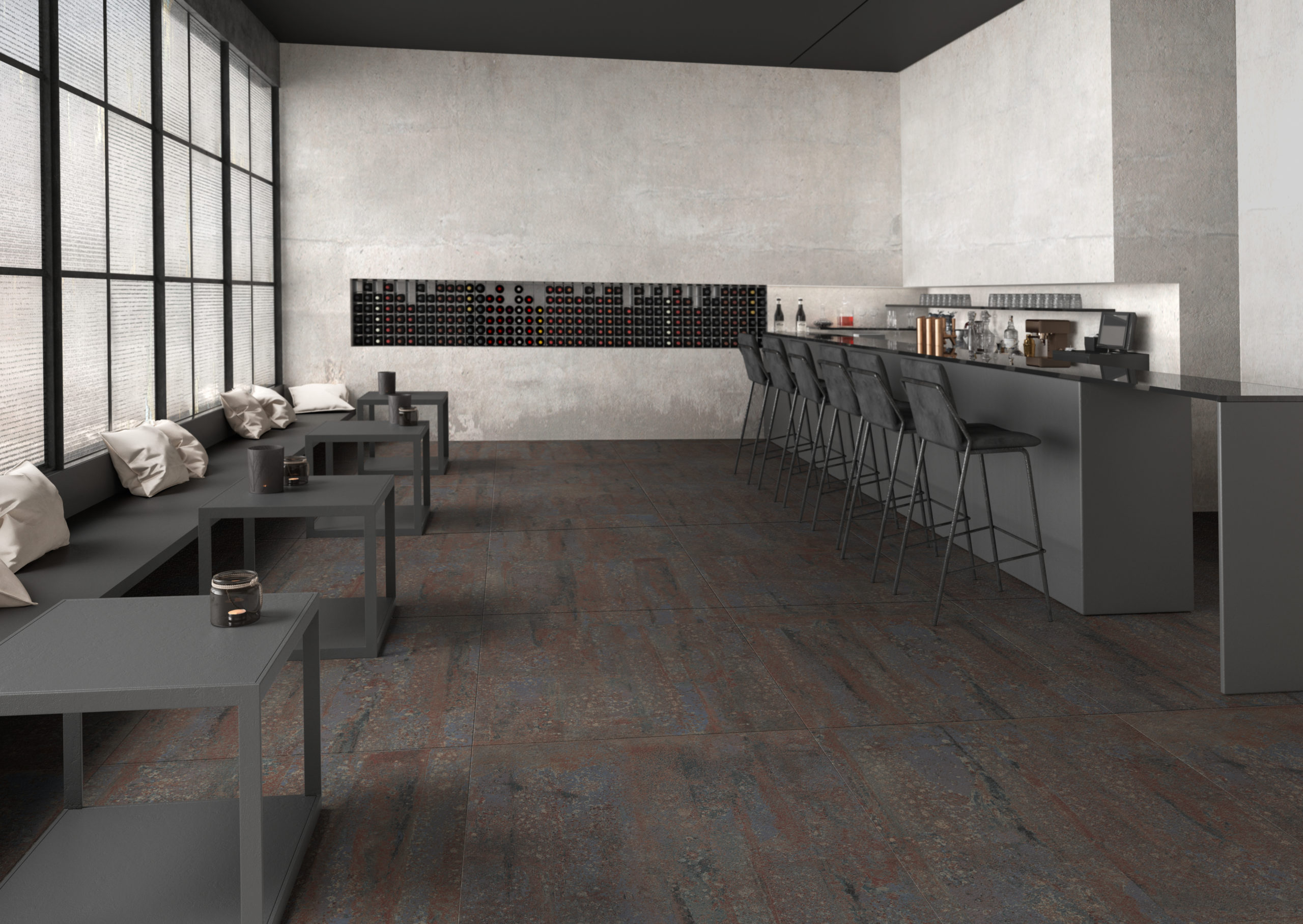 Porcelain tiles 100x100 format APAVISA