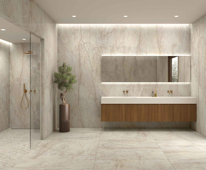 Wild Forest Ivory 3D Silk 120X280