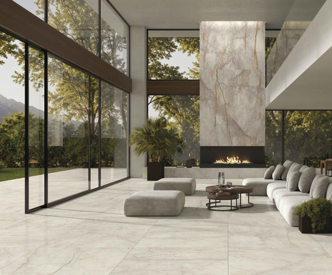 Wild Forest Taupe 3D Silk 60X120
