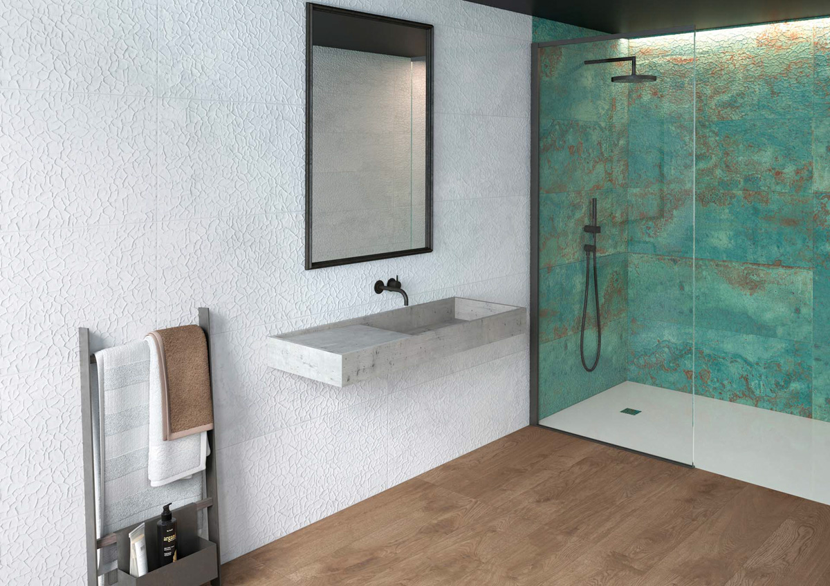 Las mejores opciones de pared para tu baño  Azulejos baño, Pisos de  baldosas, Pared del baño