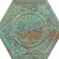 Zinc Green Mix Decor Hexagon Hex 25X30